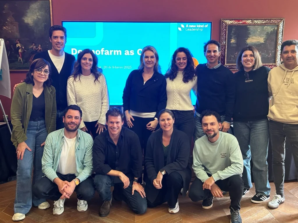 Corporate team participating in a leadership development program focused on self-leadership, collaboration and team growth